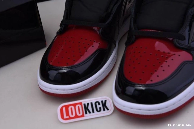Bmlin shoes 555088-063 OG Jordan 1 Patent High Air Bred 0630